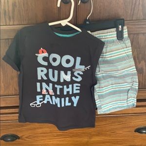 Toddler boy shorts and shirt set